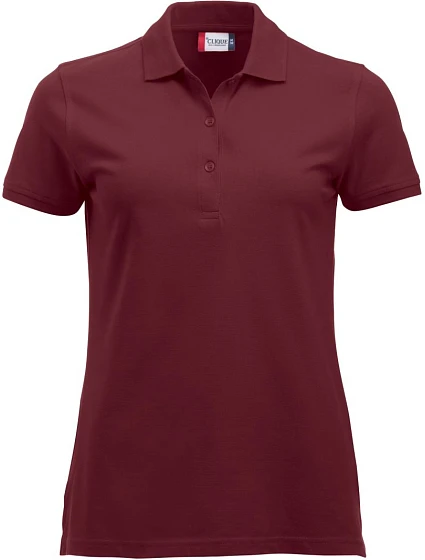 Clique Classic Marion S/S Dámské piqué polo z těžké bavlny 67.8246 burgundy Clique Classic Marion S/S Dámské piqué polo z těžké bavlny 67.8246 burgundy