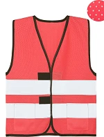 Korntex KWM – Korfu Dětská síťovaná bezpečnostní vesta 76.KWM1 neon pink