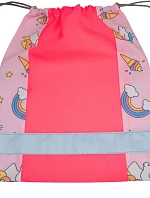 Korntex GYMACT Dětský sportovní vak "Action" 76.MACT neon pink/unicorn