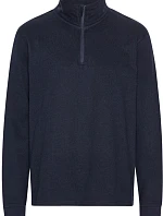 Neutral O 73701 Mikina z bio bavlny s 1/4 zipem 77.3701 navy