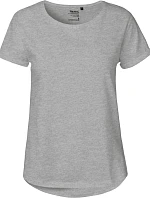 Neutral O 80012 Dámské bio tričko s ohrnutými rukávy 77.8012 sport grey