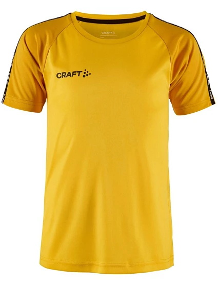Craft Teamwear Squad Go Contrast Jersey Jr Dětské kontrastní sportovní tričko 82.2727 sweden yellow/golden Craft Teamwear Squad Go Contrast Jersey Jr Dětské kontrastní sportovní tričko 82.2727 sweden yellow/golden