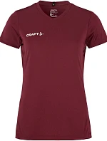 Craft Teamwear Squad Go Jersey Solid W Dámské sportovní tričko s výstřihem do V 82.5566 maroon
