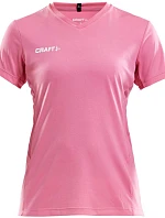 Craft Teamwear Squad Go Jersey Solid W Dámské sportovní tričko s výstřihem do V 82.5566 pop