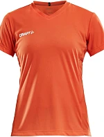 Craft Teamwear Squad Go Jersey Solid W Dámské sportovní tričko s výstřihem do V 82.5566 cocktail
