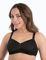 Suzette soft podprsenka košíčky se spacer-výztuží 5256 black - RosaFaia