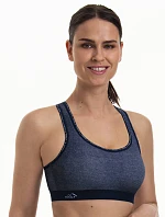 PanAlp Delta Top sportovní podprsenka výztuž DeltaPad 5562 jeans - Active