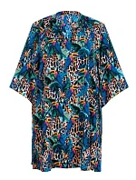Plážové šaty Anita Manihi 8674 Lagoon: Tropická elegance s leopardím šarmem
