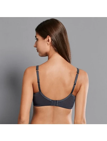 Fleur soft podprsenka s pěnovou výztuží model 10628929 antracit - RosaFaia