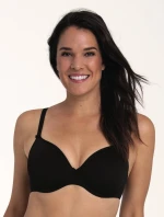 Selma Pure podprsenka s kosticí košíčky se spacer-výztuží 5237 black - RosaFaia