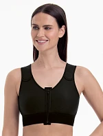 Kompresní podprsenka Valencia k oboustran.,zap. vpředu 1194X black - Anita Care