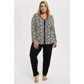 Italian Fashion Abyssinia long length sp. barva:print/black