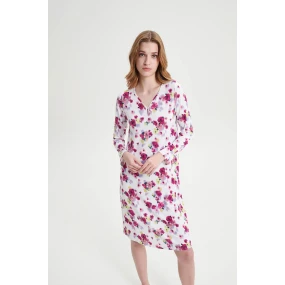 Vamp - Dlouhá noční košile na knoflíček 19034 - Vamp