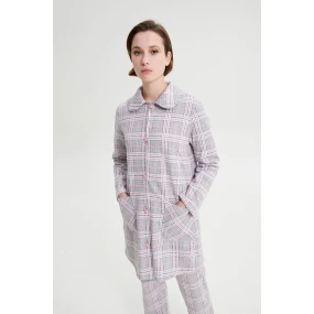 Vamp - Károvaný župan na knoflíky 19169 - Vamp