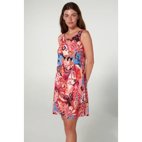 Vamp - Šaty bez rukávů s potiskem 20535 - Vamp Vamp - Šaty bez rukávů s potiskem 20535 - Vamp