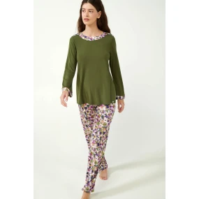 Dámské pyžamo s květinami model 20515374 - Vamp