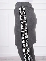 Kalhoty/oblek s nápisem selfie graphite