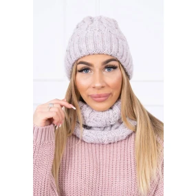 Dámská sada model 18745394 pudrově růžová - K-Fashion Dámská sada model 18745394 pudrově růžová - K-Fashion