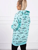 Mikina s nápisem mint