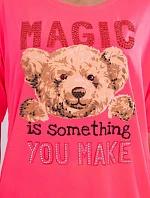 Halenka s potiskem Magic pink neon