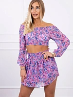 Fialová květinová sada