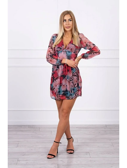 Vzdušné šaty s květinovým motivem černé