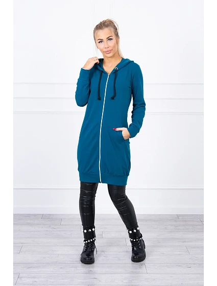 Šaty s kapucí, mikina marine