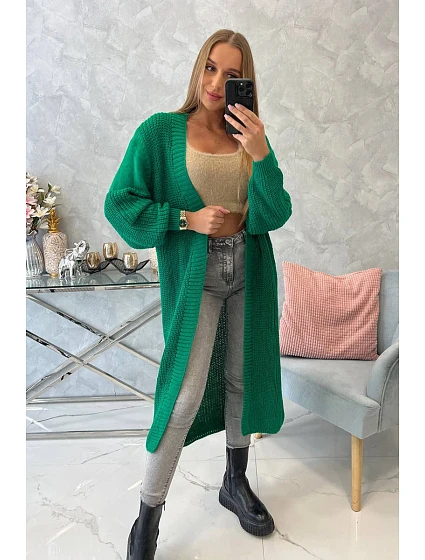 Zelený dlouhý svetr