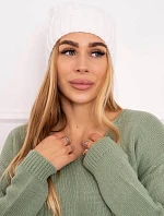 Fleecová čepice Iwona K221 bílá