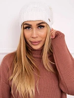 Fleecová čepice Carolina K243 bílá