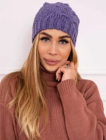 Fleecová čepice Carolina K243 fialová