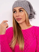 Sandra K210 fleecová čepice světle šedá