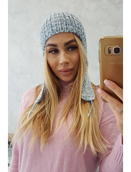 Dámská klapka na uši Jana model 18751001 modrá - K-Fashion