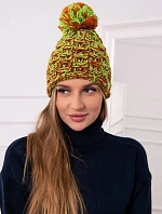 Fiona fleecová čepice K275 zelená neon+červená