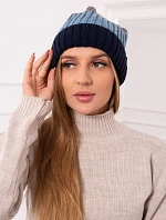 Fleecová čepice Bojana K265 navy+jeans+dark grey