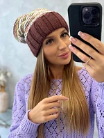 Dámská čepice Feba K330 hnědá