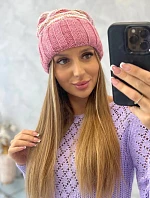 Dámská čepice Feba K330 tmavě růžová