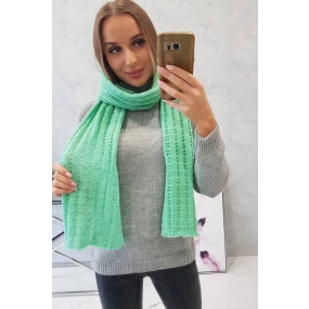 model 18752075 Dámský tmavě mátový šátek - K-Fashion