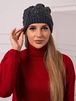 Dámská čepice Amira K359 graphite+black