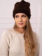 Dámská čepice Klarysa K393 hnědá