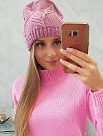 Majka dámská čepice K376 tmavě růžová