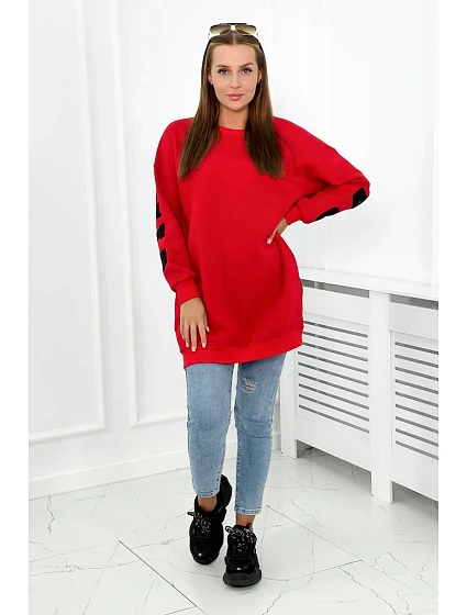 Izolovaná mikina s nápisem California červený