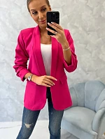 Bunda s klopou elegantní fuchsiová