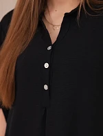 Halenka s prodlouženým zadním dílem černý