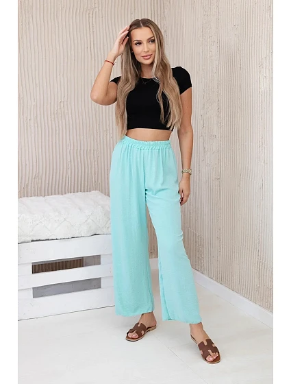 Kalhoty se širokými nohavicemi mincovna