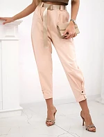 Kalhoty Summer Punto se zapínáním na nohavice meruňka