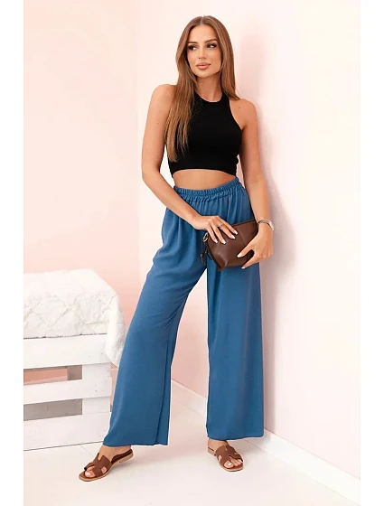 Kalhoty se širokými nohavicemi model 21083154 - K-Fashion