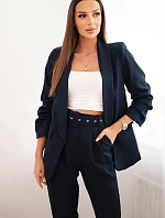 Elegantní souprava saka a kalhot námořnictvo