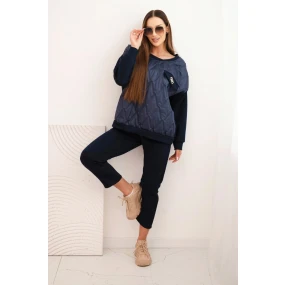 Dámská souprava z viskózy s mikinou a kalhotami model 21439232 - K-Fashion Dámská souprava z viskózy s mikinou a kalhotami model 21439232 - K-Fashion