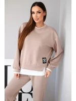 Dámský komplet s model 21808617 mikinou a fango tepláky - K-Fashion Dámský komplet s model 21808617 mikinou a fango tepláky - K-Fashion